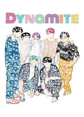 BTS Dynamite Doodle