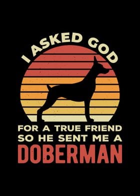 Funny Doberman