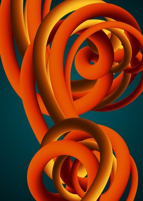 Warm abstract tornado