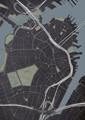 Boston Downtown Map