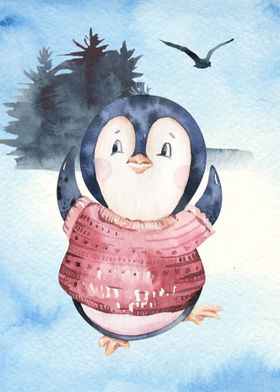 Cute penguin