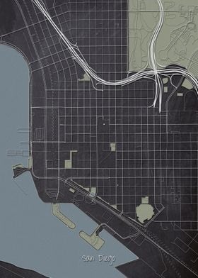 San Diego Downtown Map