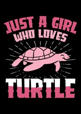 A girl who loves turtle