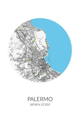Palermo Circle City Map