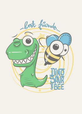 Dinosaur and Bee BFFs