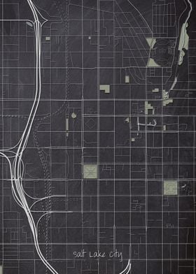 Salt Lake City Downtow Map