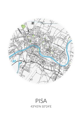 Pisa Circle City Map