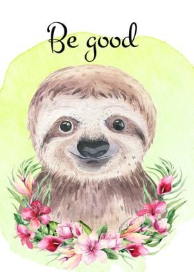 Cute sloth