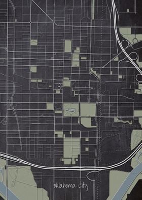 Oklahoma City Downtown Map