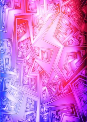 Abstract Digital Art Pink