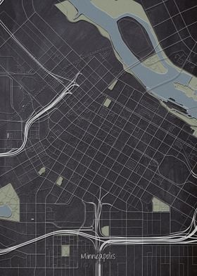 Minneapolis Downtown Map