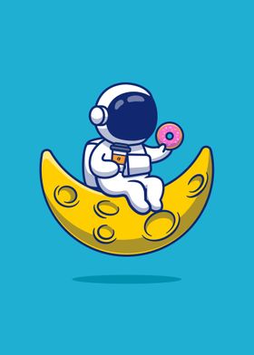 Kawaii Astronaut Donut