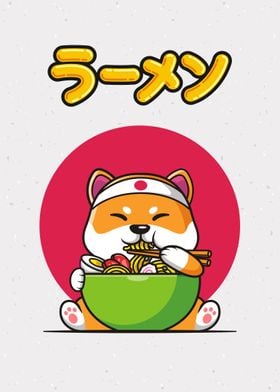 Kawaii Ramen Shiba Inu