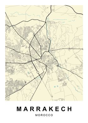 Marrakech City Map