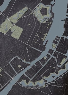 Copenhagen Downtown Map