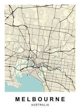 Melbourne City Map