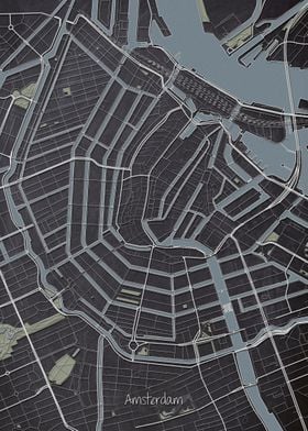 Amsterdam Downtown Map