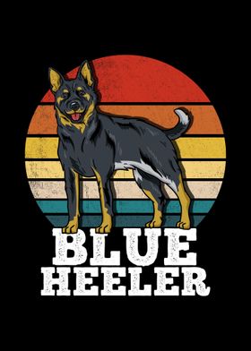 Blue Heeler Dog Owner Retr