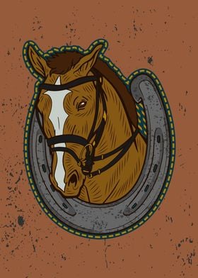 Horse Horseshoe Art