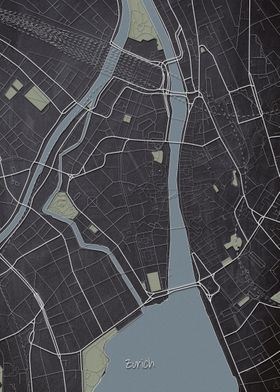 Zurich Downtown Map