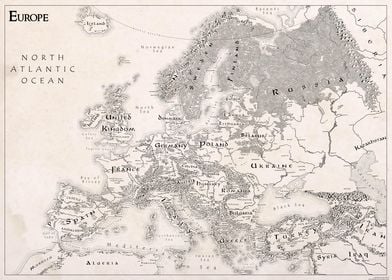 Europe map