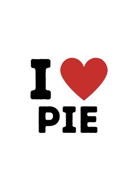 I Love Pie Simple Heart