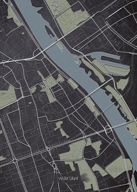 Warsaw Downtown Map