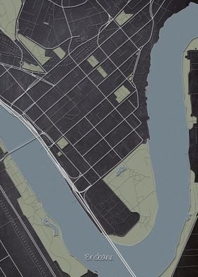 Brisbane Downtown Map