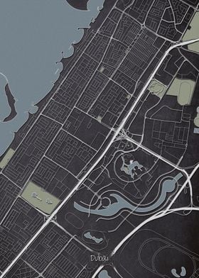 Dubai Downtown Map