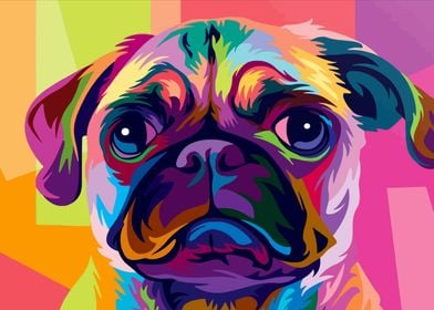 Pug Dog Pop Art