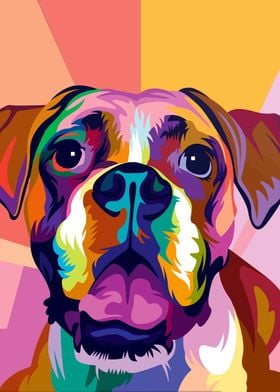 Boxer Dog Pop Art