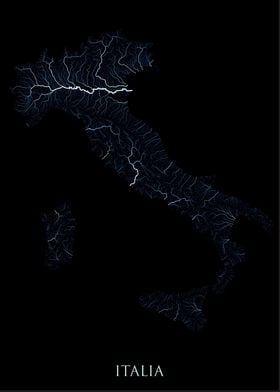 Italy river network