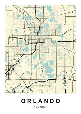 Orlando Florida City Map