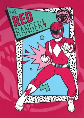 The Red Ranger' Poster by Power Rangers | Displate