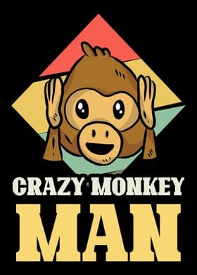 Crazy monkey man monkeys