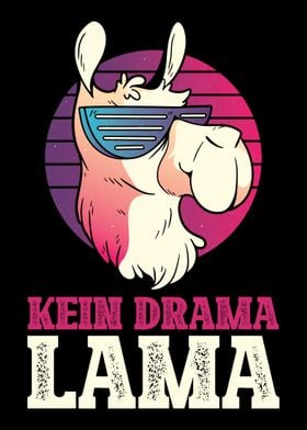 Kein Drama Lama Cool Llama