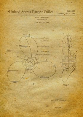 4 Boat Propeller Patent