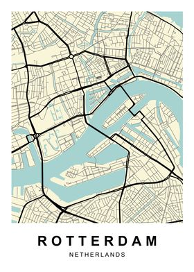 Rotterdam Netherlands Map