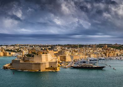 Birgu Cityscape in Malta