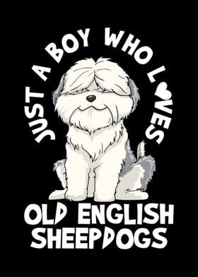 Old English Sheepdog Dog L