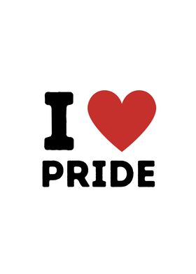 I Love Pride Simple Heart