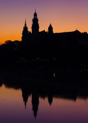 Wawel Castle Silhouette