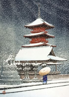 Toshogu Shrine In Snow