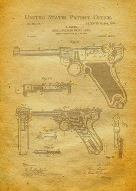 8 Luger Pistol Patent