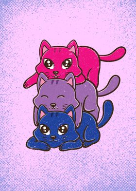 Cat Stack Bisexual Pride