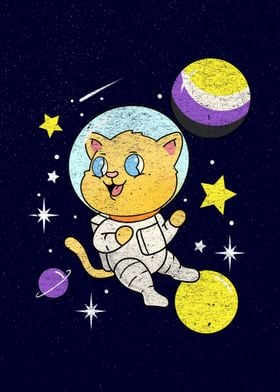 Nonbinary Cat In Space