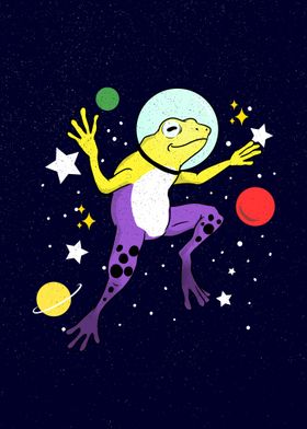 Nonbinary Frog In Space