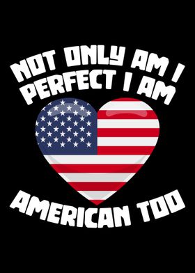 I am american America flag