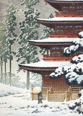 Saishoin Temple In Snow
