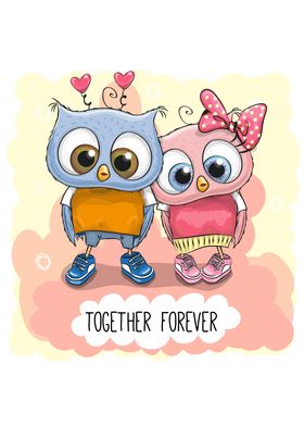 Together Forever Owls